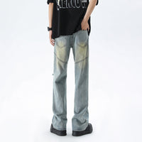 Men's Summer Fashion Brand Distressed Bootcut Pants