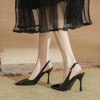Women's Pointed Toe Korean Style Patent Leather High Heels