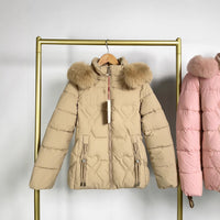 Fur Collar Fashionable Warm Jacket Women