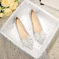 Pumpkin Bow Moccasin Scoops Gentle Shoes