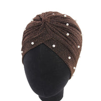 Babys-breath Pearl Womens Headscarf Cap