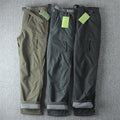 Windproof Waterproof Outdoor Men's Straight Winter Casual Pants