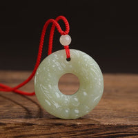 Hetian Jade Double-Sided Pi Xiu Safety-Button Pendant