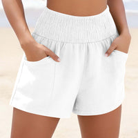 Drawstring Pocket Loose Casual Women's Beach Shorts