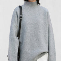 Half Turtleneck Thick Sweater High-grade Sense Idle Style Loose
