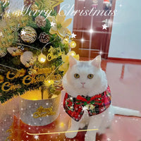 Cat Christmas Cloak Dog Shawl Pet Warm Scarf