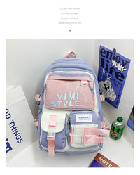 Female Junior High School Student Large Capacity Good-looking Backpack