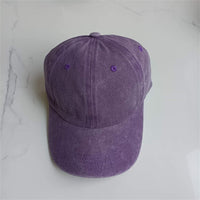 Retro Washed Baseball Cap Cotton Peaked Cap