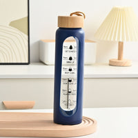 Large Capacity Portable Glass Water Bottle Single Layer High Temperature Resistance