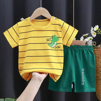 Children's Short-sleeved Suit Boys' Cotton T-shirt