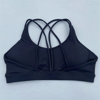 Solid Color Nude Feel High Strength Workout Bra Outdoor