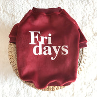 Double Sided Gold Velvet Thickened Dog Sweatshirt