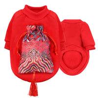New Year Peking Opera Face Makeup Pet Clothes