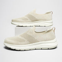 Sports Men's Extra Large Size Slip-on Mesh Flying Woven Light Casual Shoes