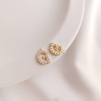 26 English Letter Pendant Earrings Necklace Bracelet Accessories
