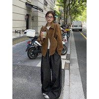 Premium Small Stand-collar Loose Casual Jacket Top