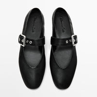Women's Comfortable Leather Buckle Decorative Casual Shoes