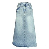 Retro Denim Half Skirt Women A Word High Waist Skinny