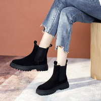 Women's Fashion Casual Frosted Martin Boots