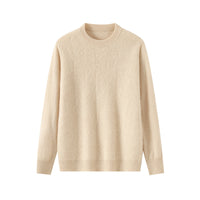 Round Neck Pullover Leisure Knitted Sweater For Men