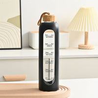 Large Capacity Portable Glass Water Bottle Single Layer High Temperature Resistance