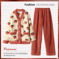 Casual Warm Flannel Pajamas For Women