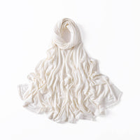35 Colors Malaysia Pure Color Modal Curling Mercerized Cotton Scarf