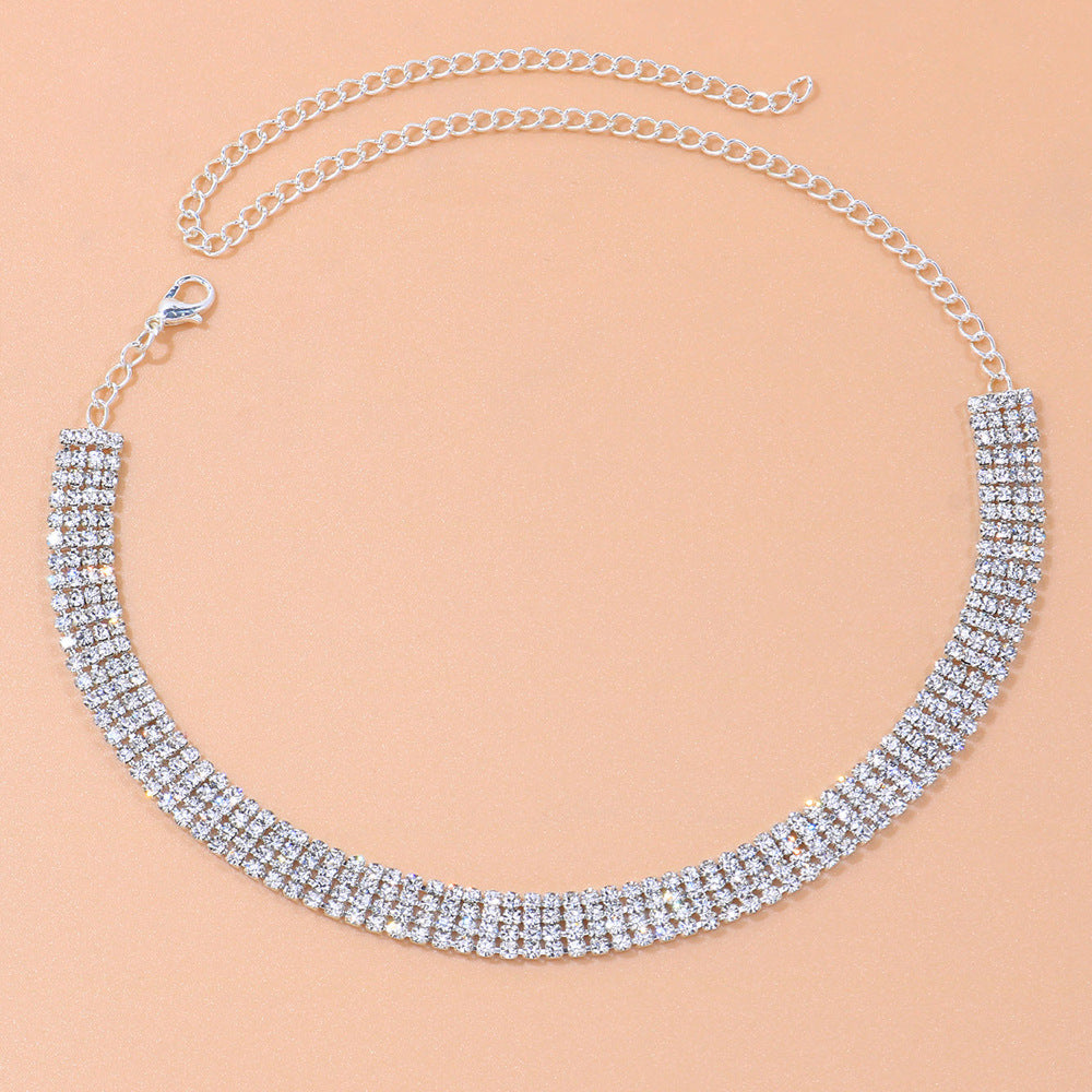 Versatile Personality Fashion Sexy Multi-row Necklace