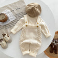 Twist Knitted Overalls Suit For Men And Women