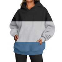 European And American Ladies Casual Style Printed Hooded Top