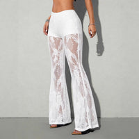 Sexy Sheer Flared Pants For Women
