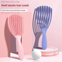 Ribs Big Curved Comb Shell Comb Multifunctional Massage Comb