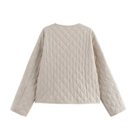 Women's Clothing Autumn And Winter New Fashion Linen Blended Cotton Jacket Coat
