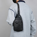 New Mens Fashionable Chest Bag Business Commute Crossbody Style