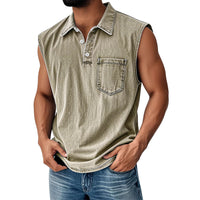 3D Digital Printing Men's Button Polo Shirt Short Sleeve