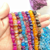 Natural Colored Agate Shaped Scattered Beads