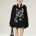 Real Shot Idle Style Bowknot Halter Strap Mink Sweater