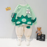 Children's Cartoon Sweater Pants Two-piece Set