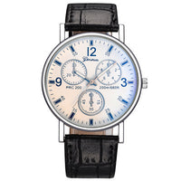 Blue Light Glass Decorative Belt Watch
