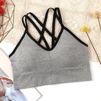 Sexy U-shaped Back, Double Shoulder Straps, Crossed Girl's Beautiful Back And Chest