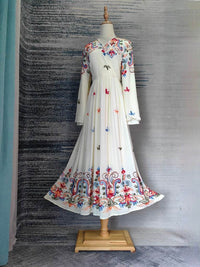 Full Body Retro Embroidered Dubai Aristocratic Dress