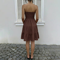 Sleeveless Backless Elegant Womens Dress