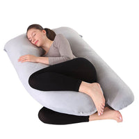 Straight Leg Conjoined U-shaped Pregnancy Pillow Crystal Velvet