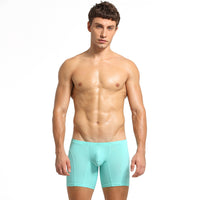 Men's Extended Underwear Ice Silk Solid Color Anti-wear