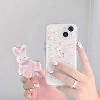 Cute Rabbit Bracket Mobile Phone Case