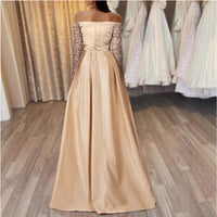 Women's Banquet Hostess Long-sleeve Elegant Dress
