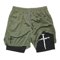 Funny Face Printed Sports Shorts