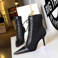 Korean Fashion Sexy Slimming Female Boots Stiletto Heel Shallow Mouth