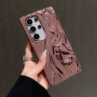 Three-dimensional Pleated Electroplating Phone Case
