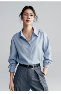 Seasonal New Casual Drop-shoulder Shirt For Women Elegant Style